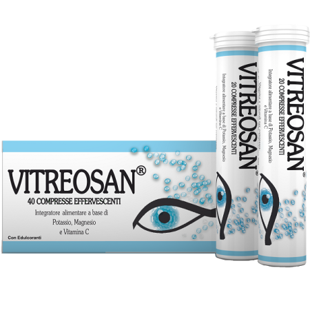 Vitreosan Integratore di Potassio Magnesio e Vitamina C 40 Compresse Effervescenti