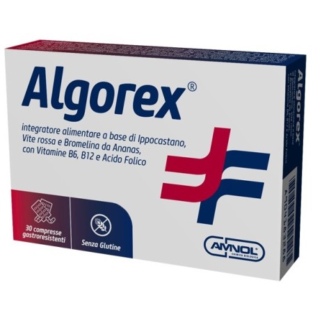 Algorex Integratore Microcircolo Ippocastano Vite Rossa e Ananas 30 Compresse