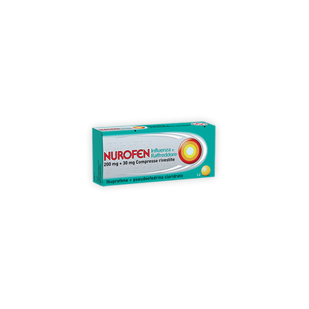Nurofen Influenza e Raffreddore 200 mg   30 mg 12 Compresse Rivestite
