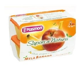 Plasmon Omogeneizzati Di Frutta Sapori Di Natura Alla Mela E Banana 4x100 g  4m