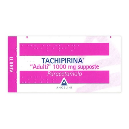 Tachipirina Adulti 1000 mg Paracetamolo 10 Supposte