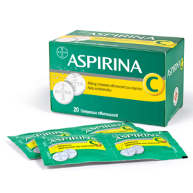 Aspirina C Raffreddore e Influenza 400 mg Acido Acetilsalicilico   240 mg Vitamina C 20 compresse Ef
