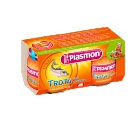 Plasmon Omogenizzato Trota e Verdura 2 Vasetti da 80 g