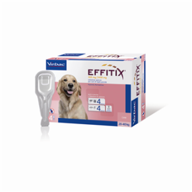 Effitix Soluzione Spot-On Cani Taglia Grande 20-40 Kg 4 Pipette