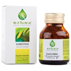 Erbex Garcinia 430 mg Integratore 100 Capsule