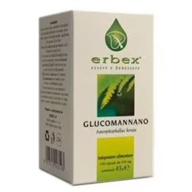 Erbex Glucomannano Integratore Intestinale 100 Capsule