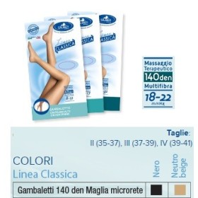 Sauber Linea Classica Gambaletto 140 Den Maglia Microrete Colore Beige Taglia  4