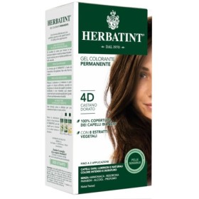 Herbatint Tintura Capelli Gel Permanente 4D Castano Dorato 150 ml