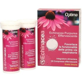 Optima Echinacea Purpurea Effervescente Integratore Benessere Vie Respiratorie 20 Compresse
