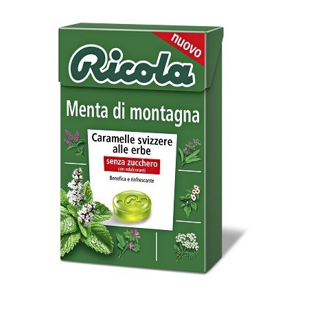 Ricola Menta di Montagna Caramelle alle Erbe senza Zucchero 50 g