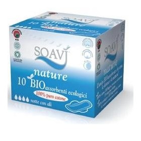 Soavì Nature Bio Assorbenti Notte Con Ali 10 Pezzi