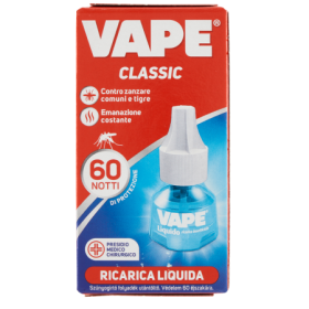 Vape Ricarica Liquida Classic 60 Notti Insetticida 1 Pezzo