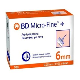 BD Microfine Ago 6mm 31G 100 Pezzi