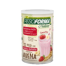 Pesoforma Nature Smoothie Fragola Banana e Crusca di Avena Pasto Sostitutivo 12 Pasti