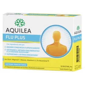 Aquilea Flu Plus Integratore Sistema Immunitario 10 Bustine