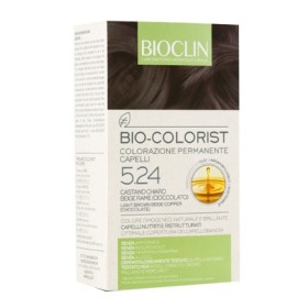 Bioclin Bio-Colorist 5.24 Castano Chiaro Beige Rame Tintura Naturale Capelli