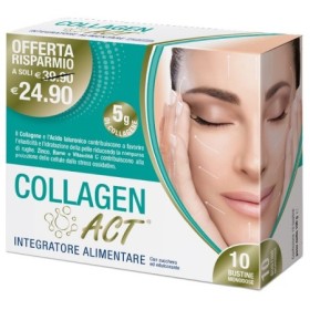 Collagen Act Integratore di Collagene 10 Bustine Monodose