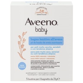 Aveeno Baby Colloidal Active Naturals Baby Polvere Da Bagno 5 Buste